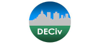 Logo do Departamento de Engenharia Civil, DECiv, com link para o site